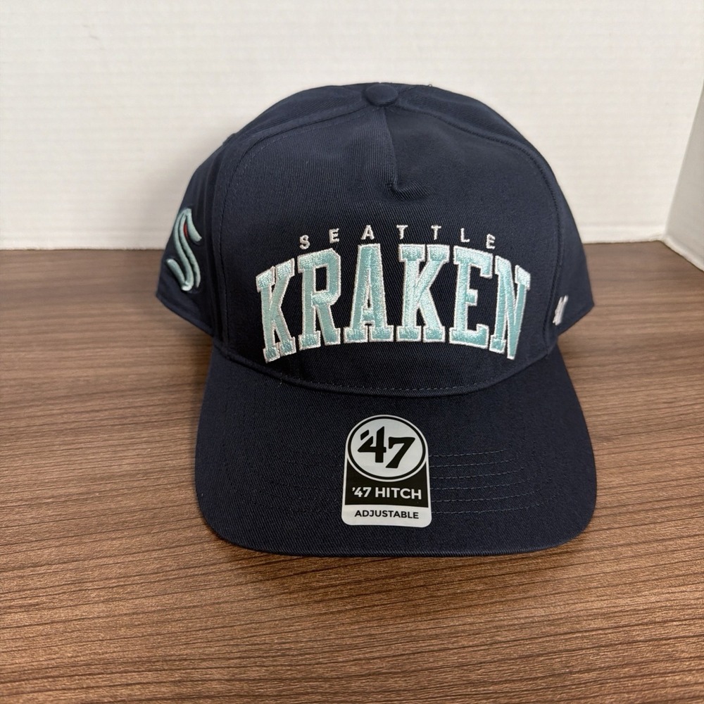 Seattle Kraken '47 Brand Block Arch Hitch A-Frame Hat Cap Snapback Adjustable
